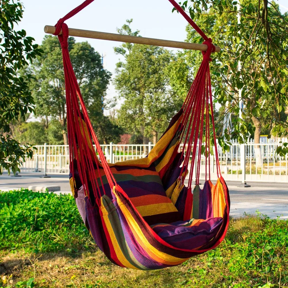 Red Rope Hammock Chair - Lelly Q