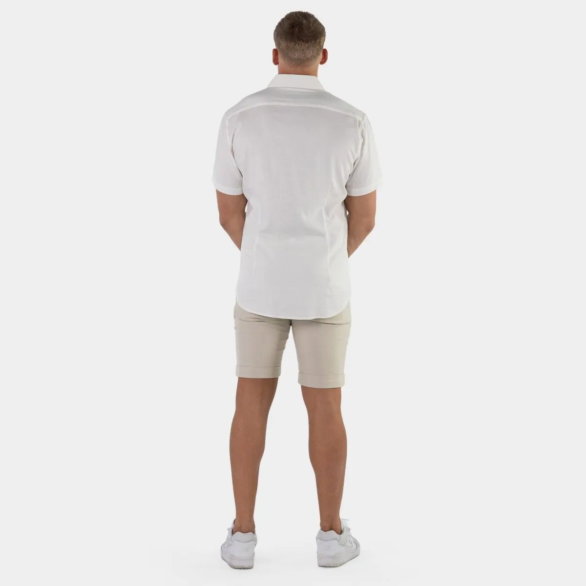 Return Sale - Performance Linen Short Sleeve Shirt - White