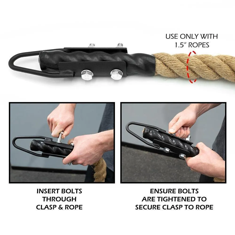 Rope Clasp for Climbing Ropes