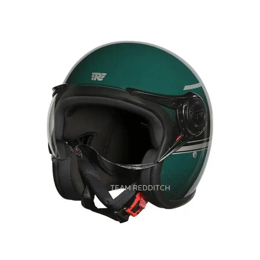 Royal Enfield Jet Of Neo Dapper Green Helmet