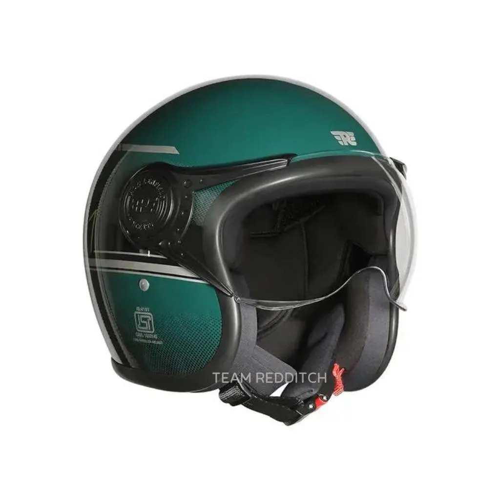 Royal Enfield Jet Of Neo Dapper Green Helmet