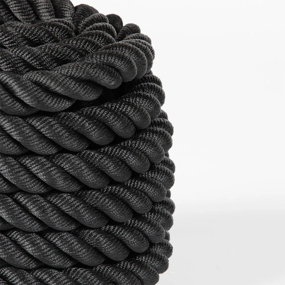 Scratch and Dent, 40' x 1.5" Battle Rope Black Poly Dacron