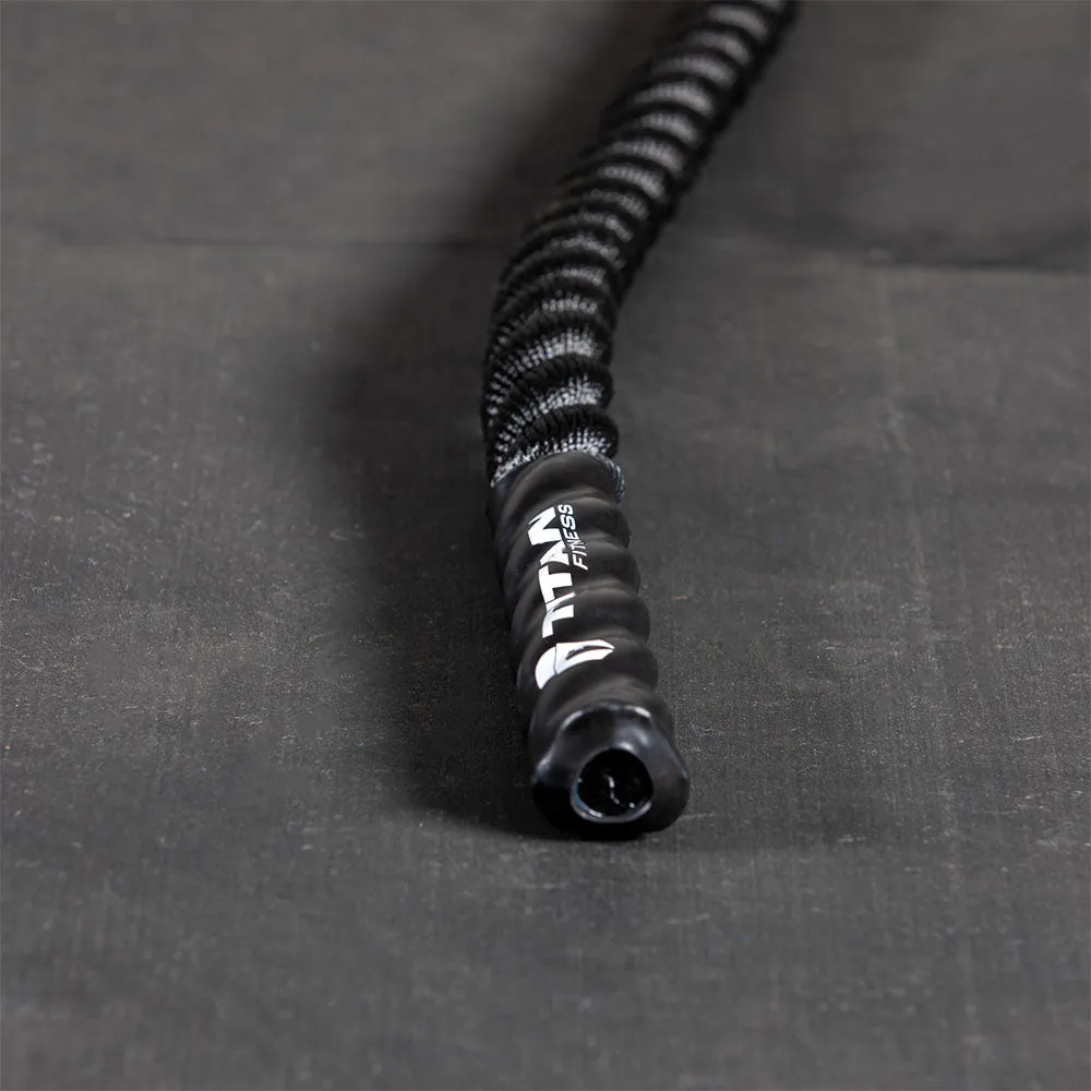 Scratch and Dent, 40' x 1.5" Battle Rope Black Poly Dacron