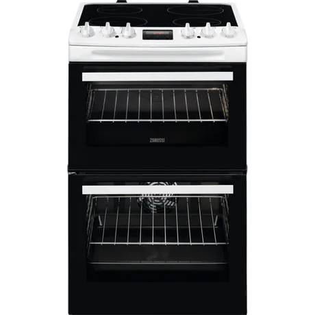 Zanussi ZCV46250WA 55cm Electric Cooker with Ceramic Hob White