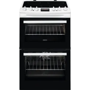 Zanussi ZCV46250WA 55cm Electric Cooker with Ceramic Hob White