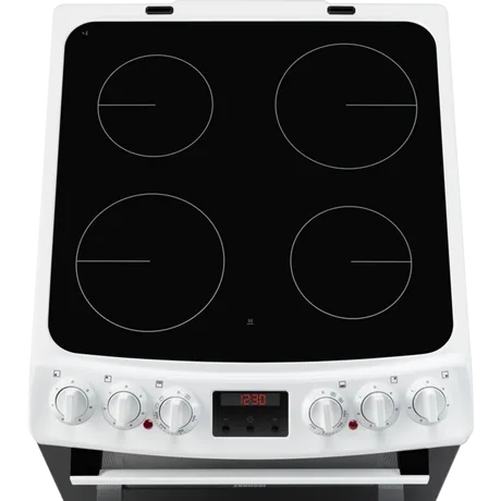 Zanussi ZCV46250WA 55cm Electric Cooker with Ceramic Hob White